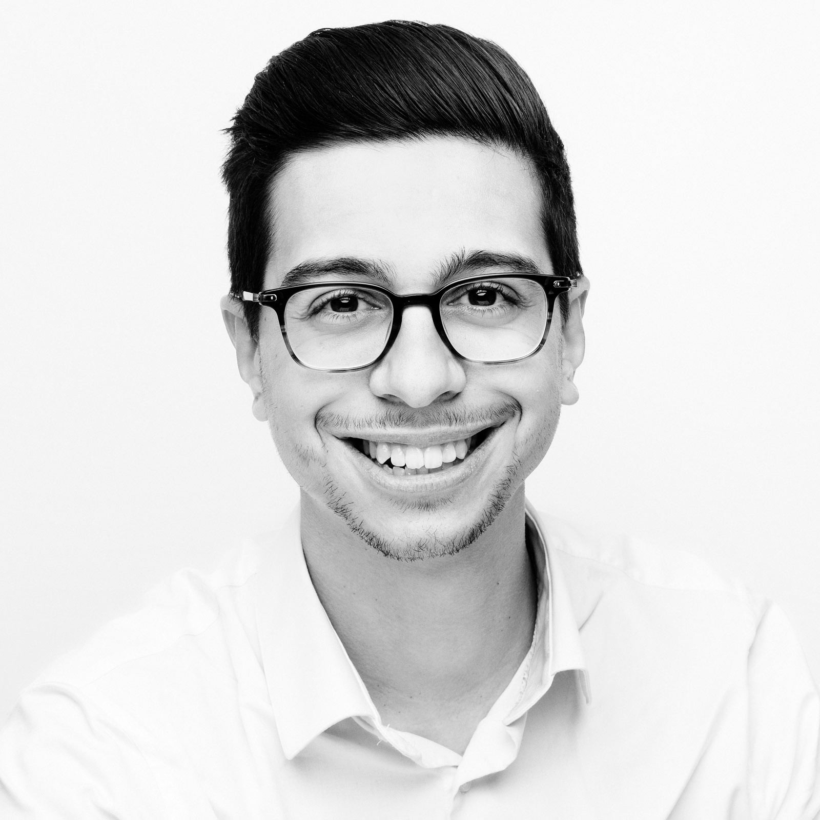 Portrait corporate noir blanc