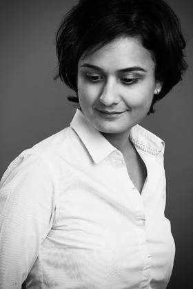 Portrait corporate noir blanc