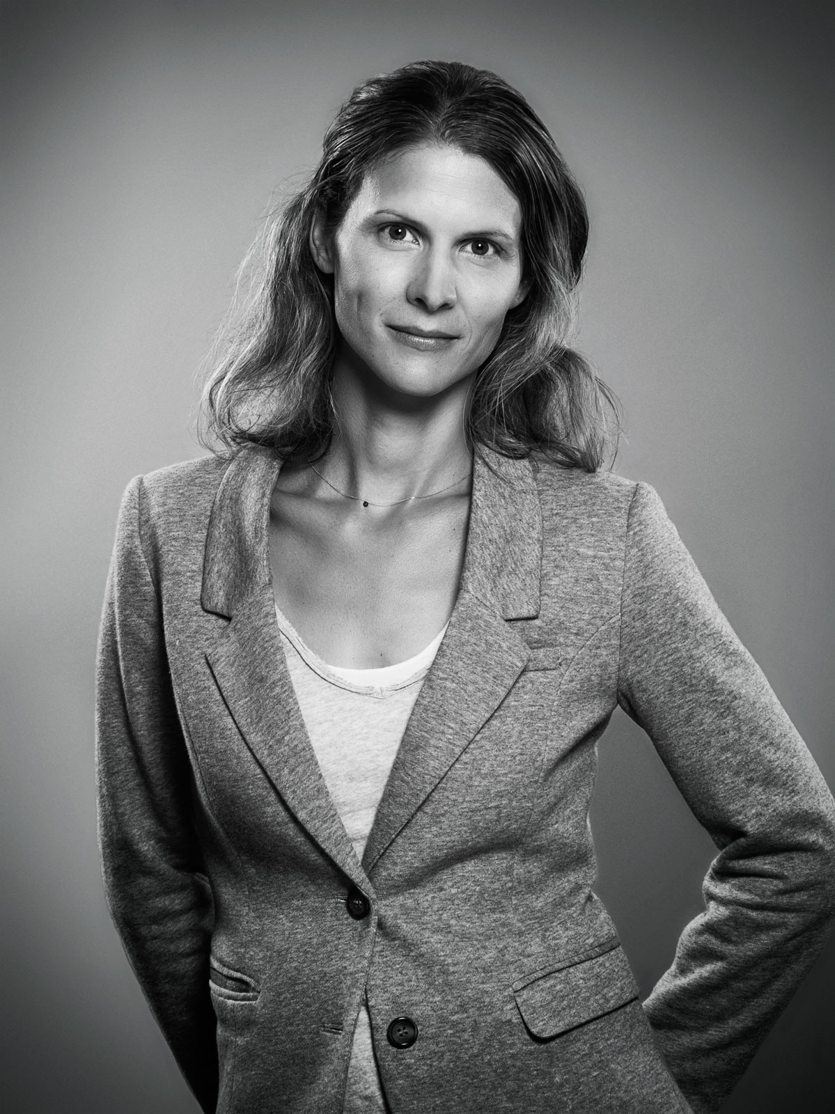 Portrait corporate noir blanc